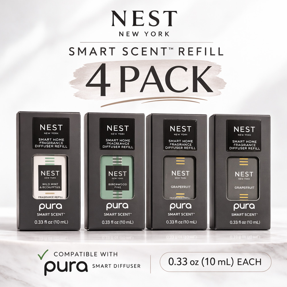 NEST New York Wild Mint Eucalyptus Pura Smart Refill 4 Pack 10mL 0.33oz
